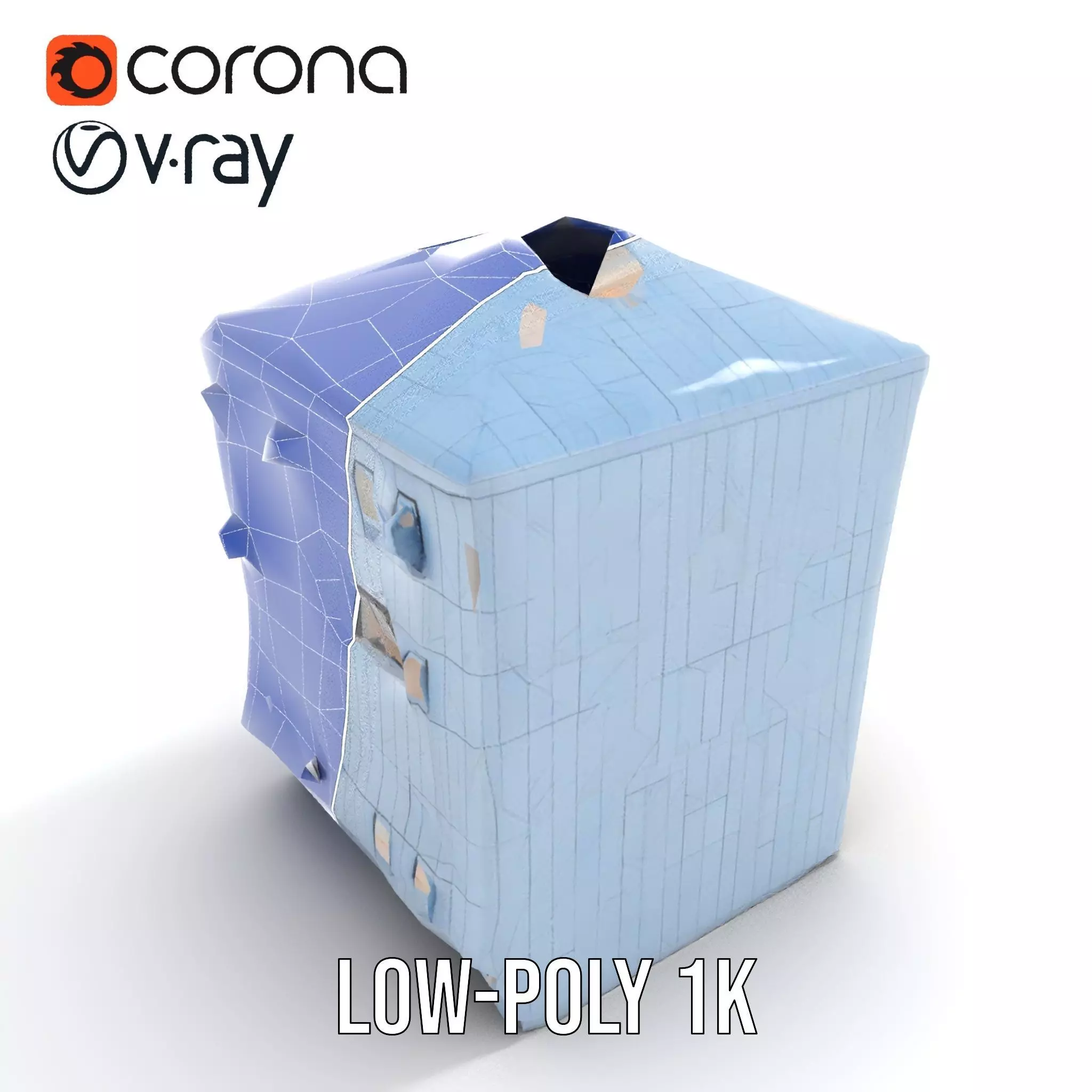 Modern Architectural Structure model pack Low-poly 3D model_20