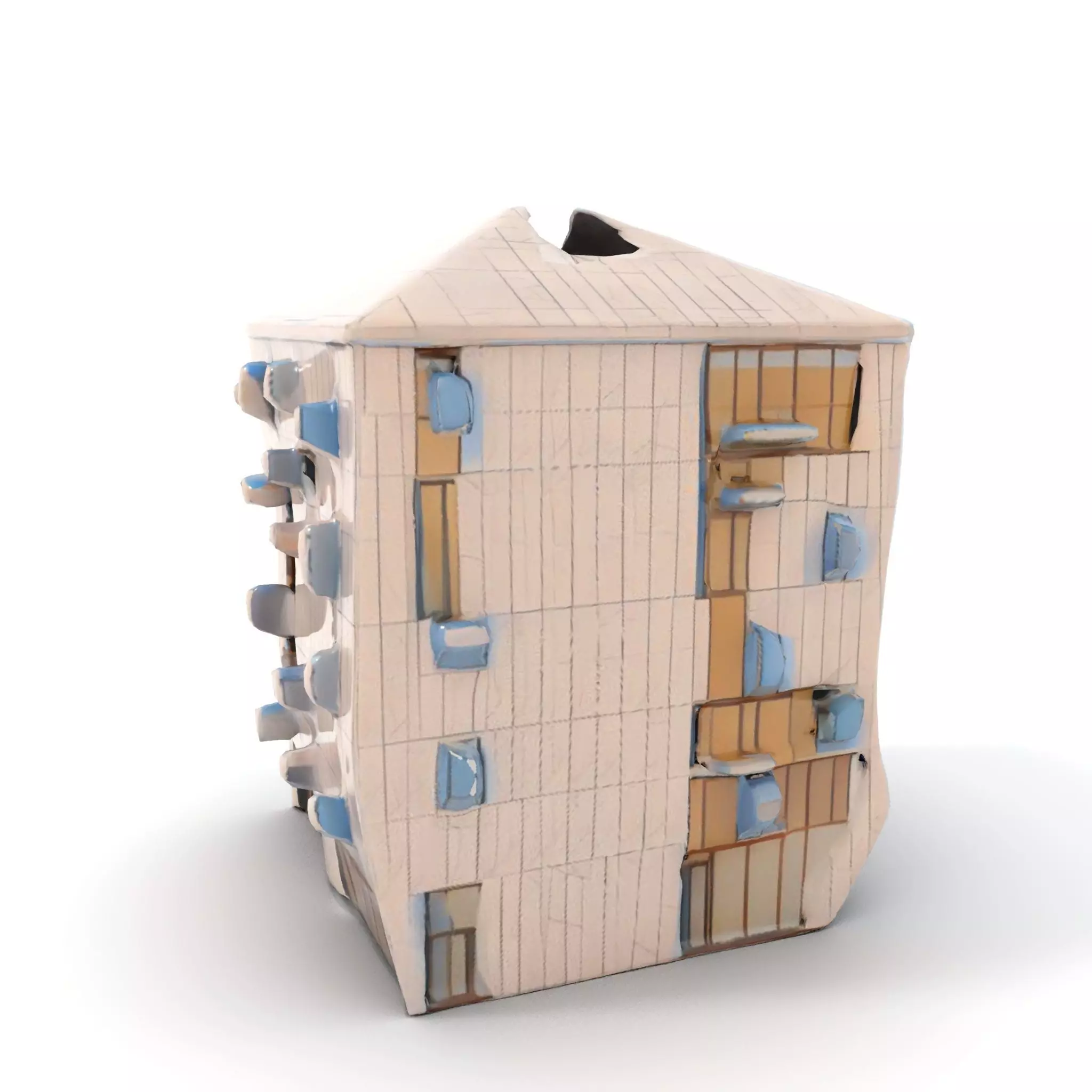 Modern Architectural Structure model pack Low-poly 3D model_7