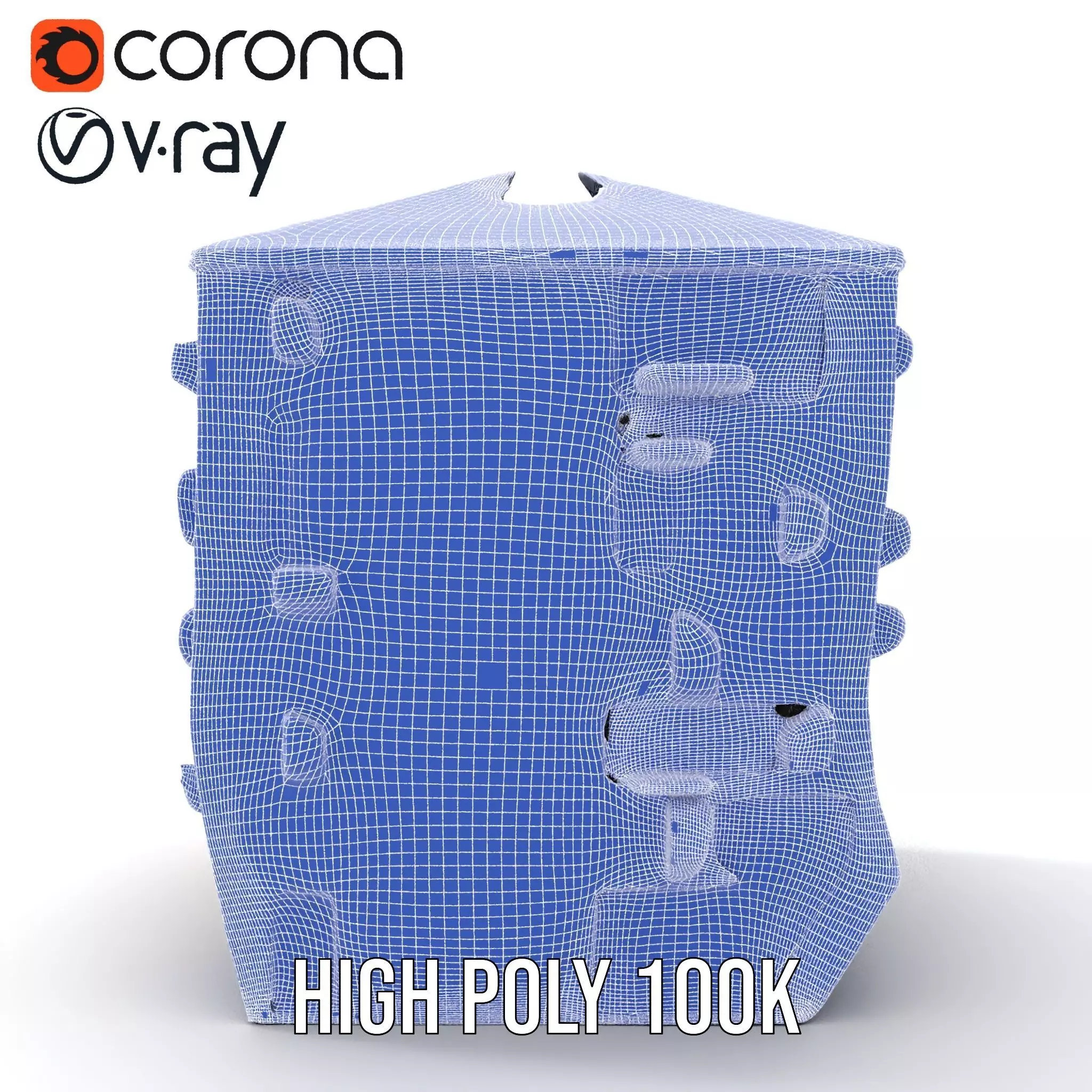 Modern Architectural Structure model pack Low-poly 3D model_35