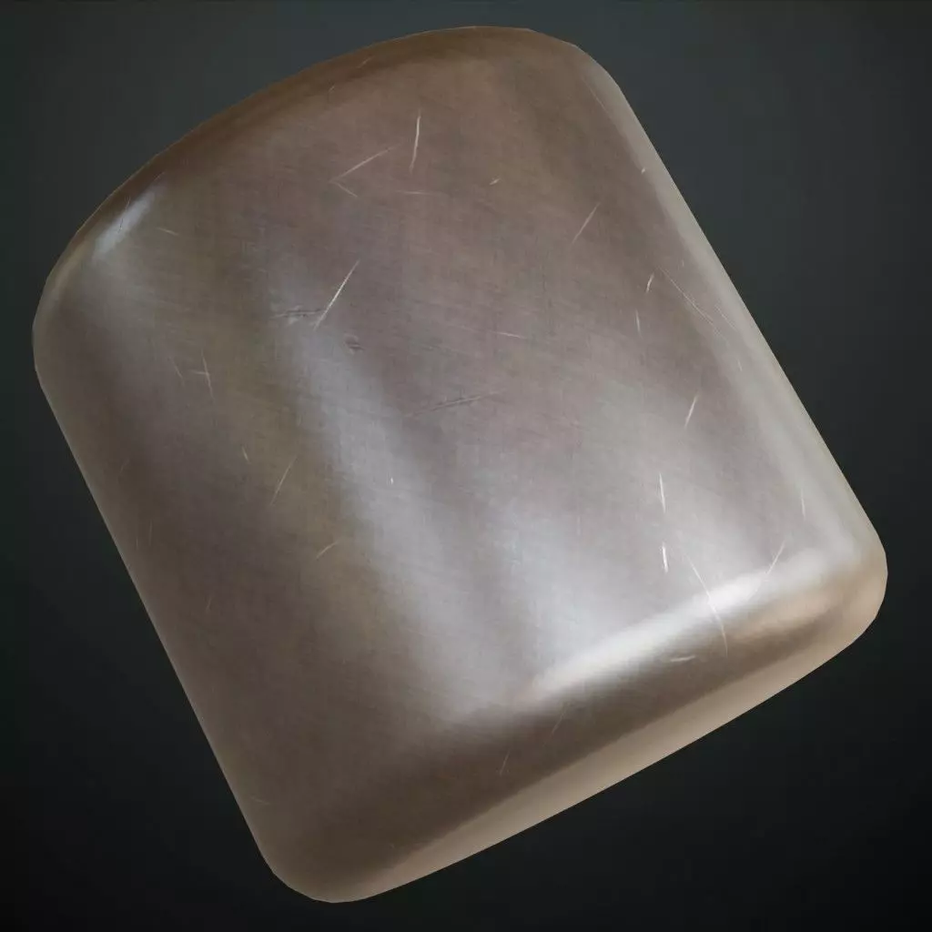 Brown Polished Scratched Metal PBR Seamless Texture_1