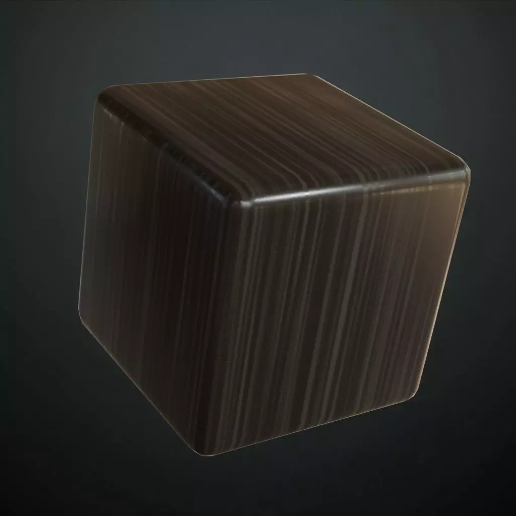 Dark Polished Brushed Metal Strips PBR Seamless Texture_4