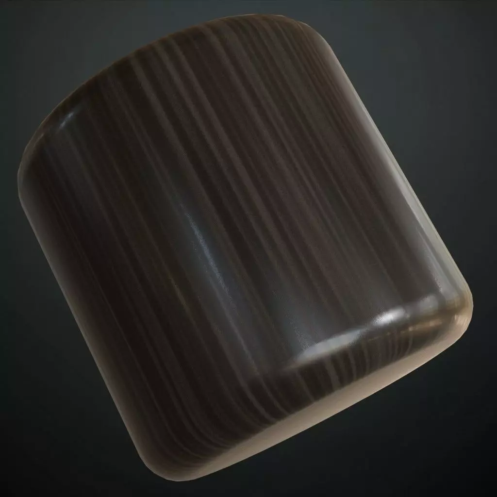 Dark Polished Brushed Metal Strips PBR Seamless Texture_1