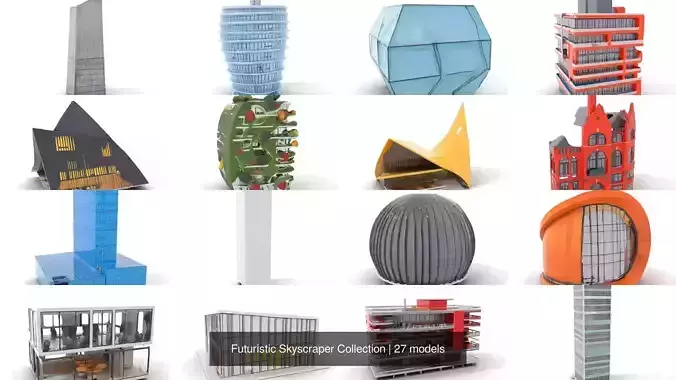 Futuristic Skyscraper Collection 