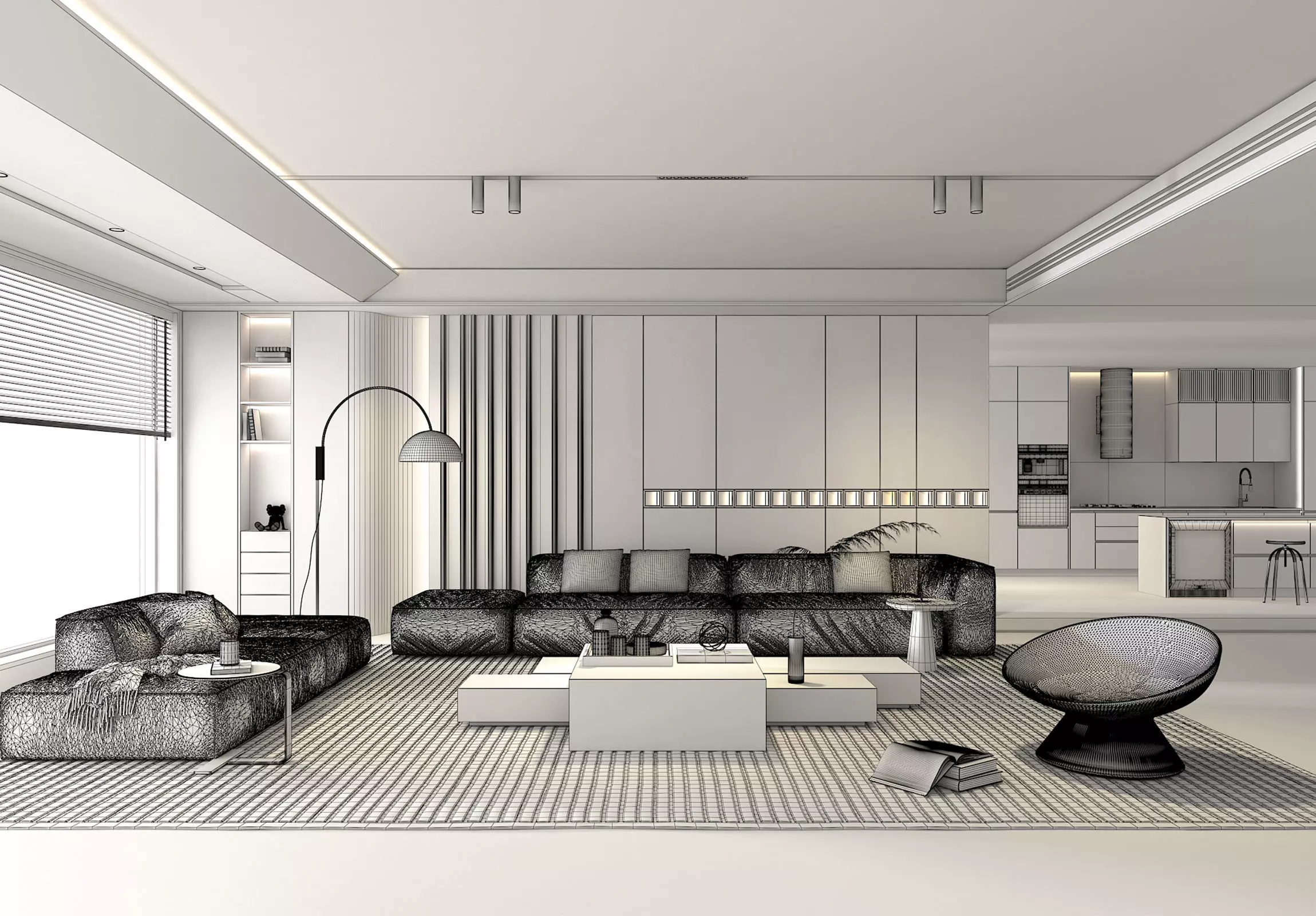 Living Room Scene 6 3D model_9