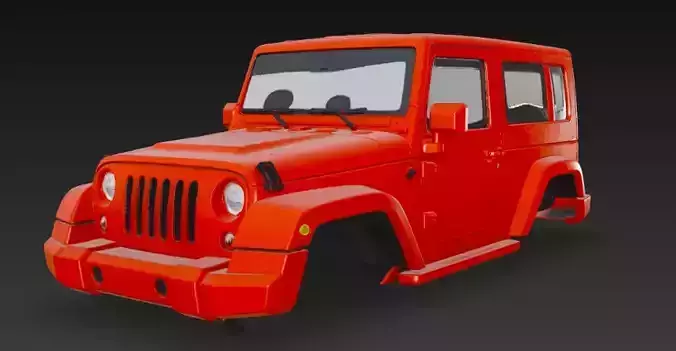 Jeep upper body 3D model