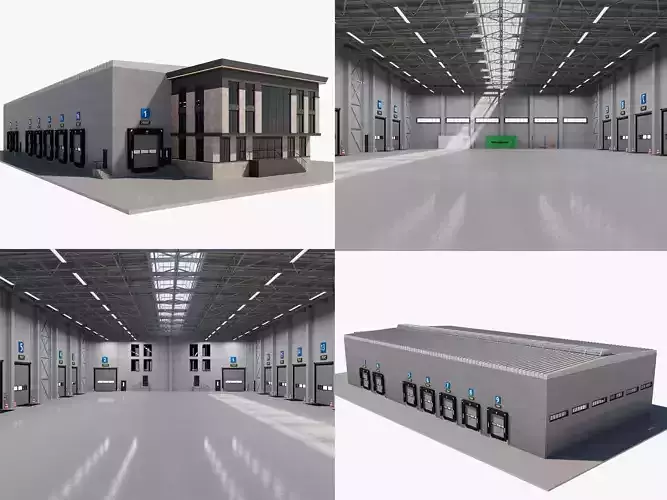 Warehouse Logistic 13 interior and exterior