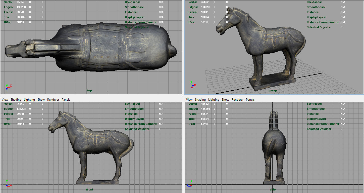 Terracotta Warriors  War Horse Low-poly 3D model_2