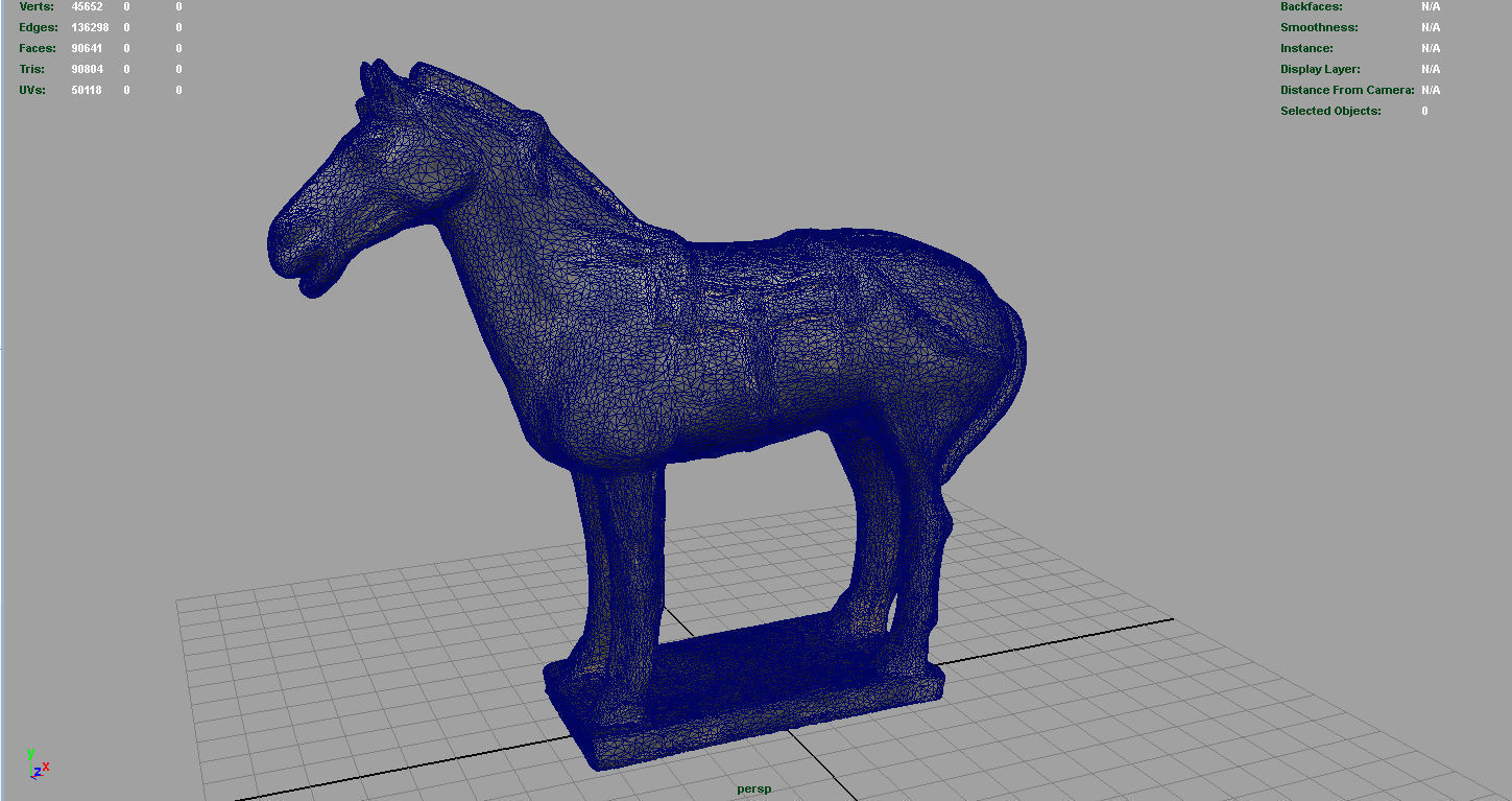 Terracotta Warriors  War Horse Low-poly 3D model_8