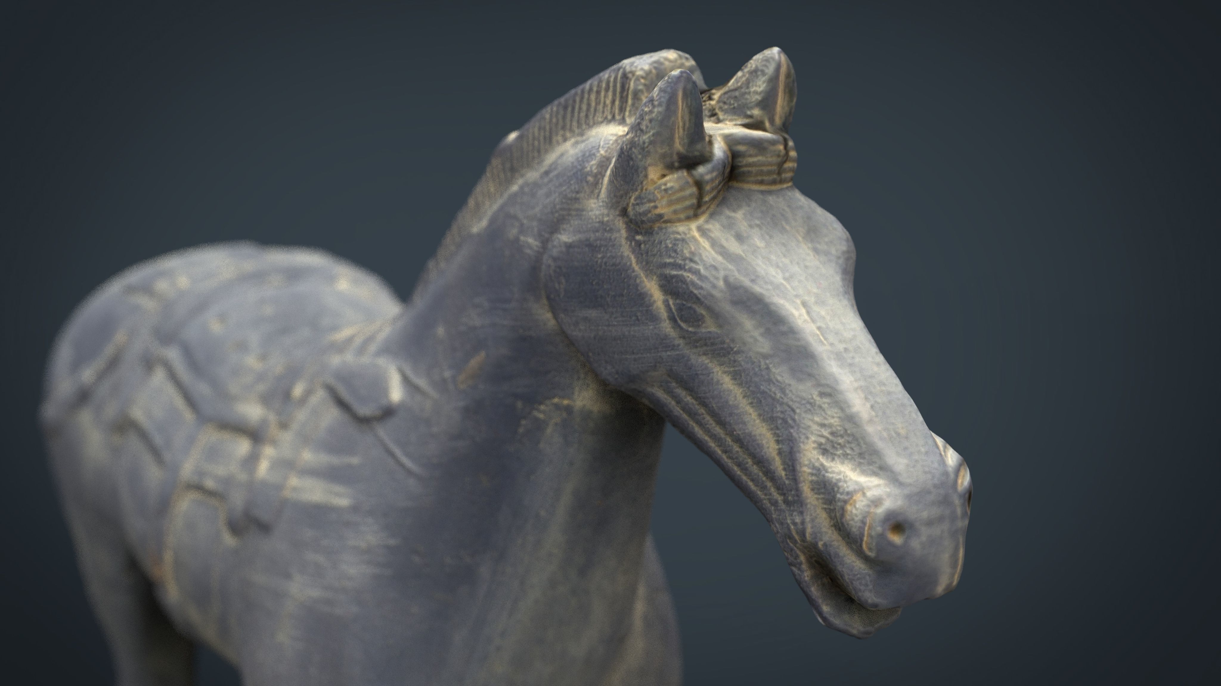 Terracotta Warriors  War Horse Low-poly 3D model_12