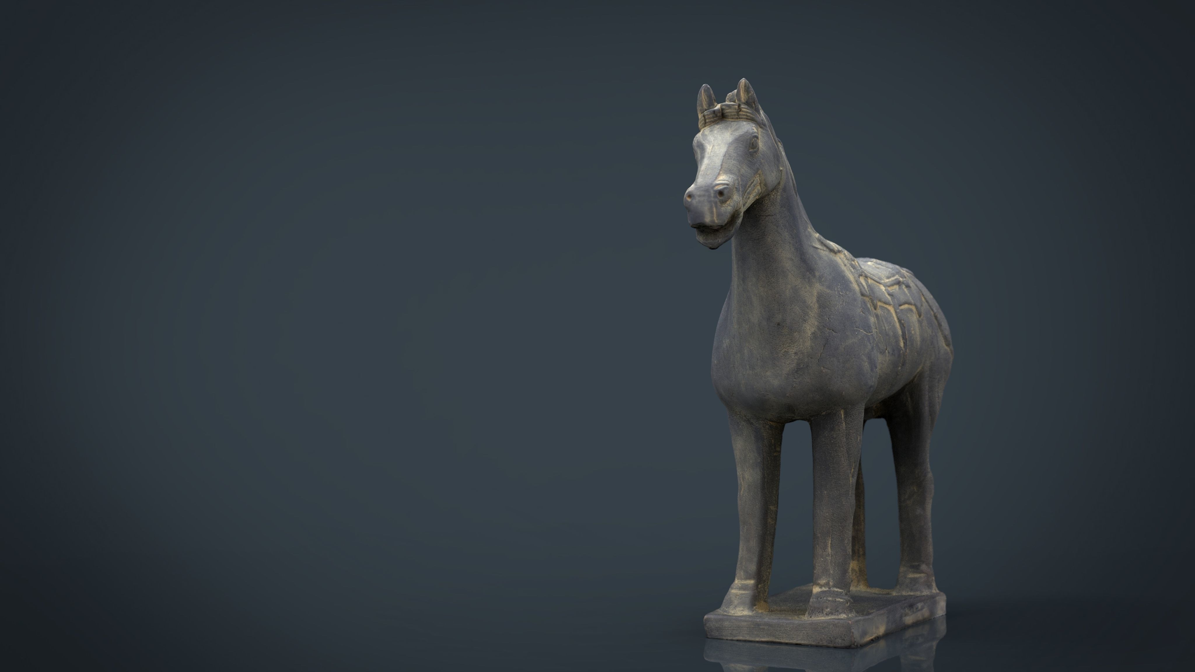Terracotta Warriors  War Horse Low-poly 3D model_10