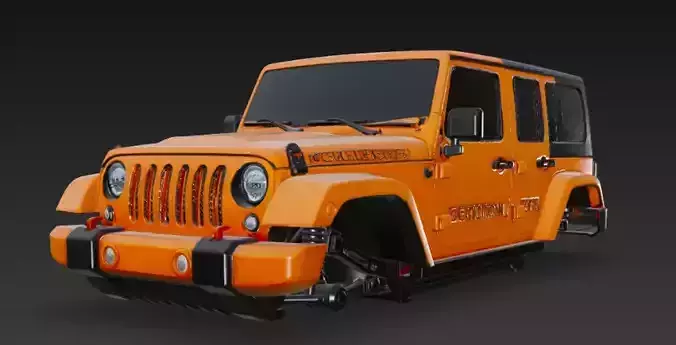 jeep upper body 3D model