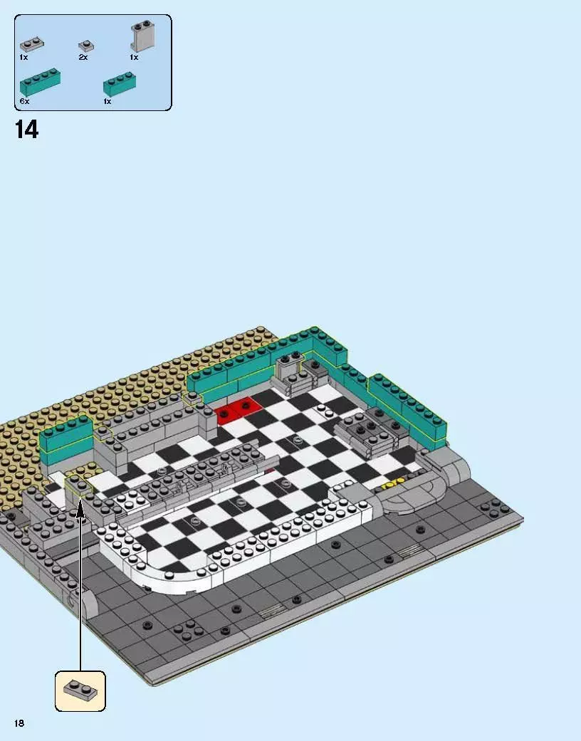 TwindBricks3D - 10260 Downtown Diner 3D print model_38