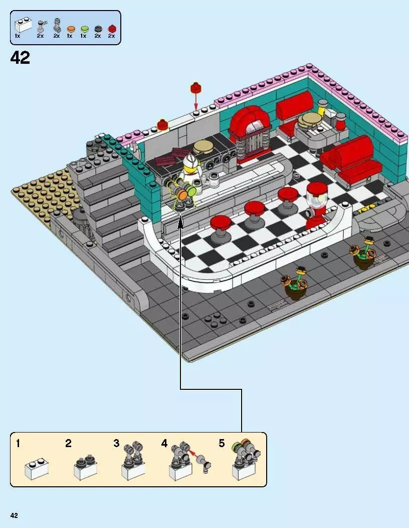 TwindBricks3D - 10260 Downtown Diner 3D print model_46