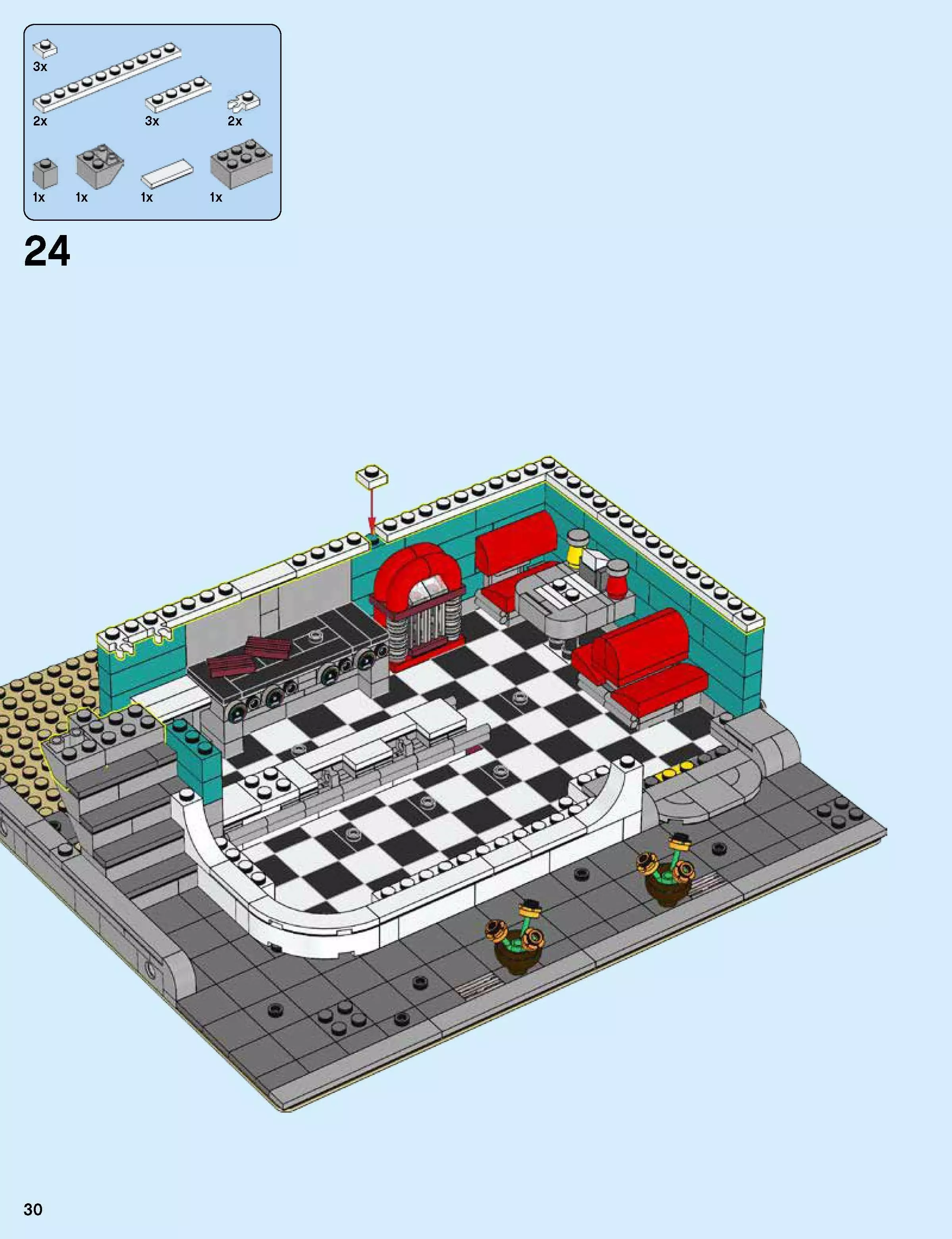 TwindBricks3D - 10260 Downtown Diner 3D print model_39