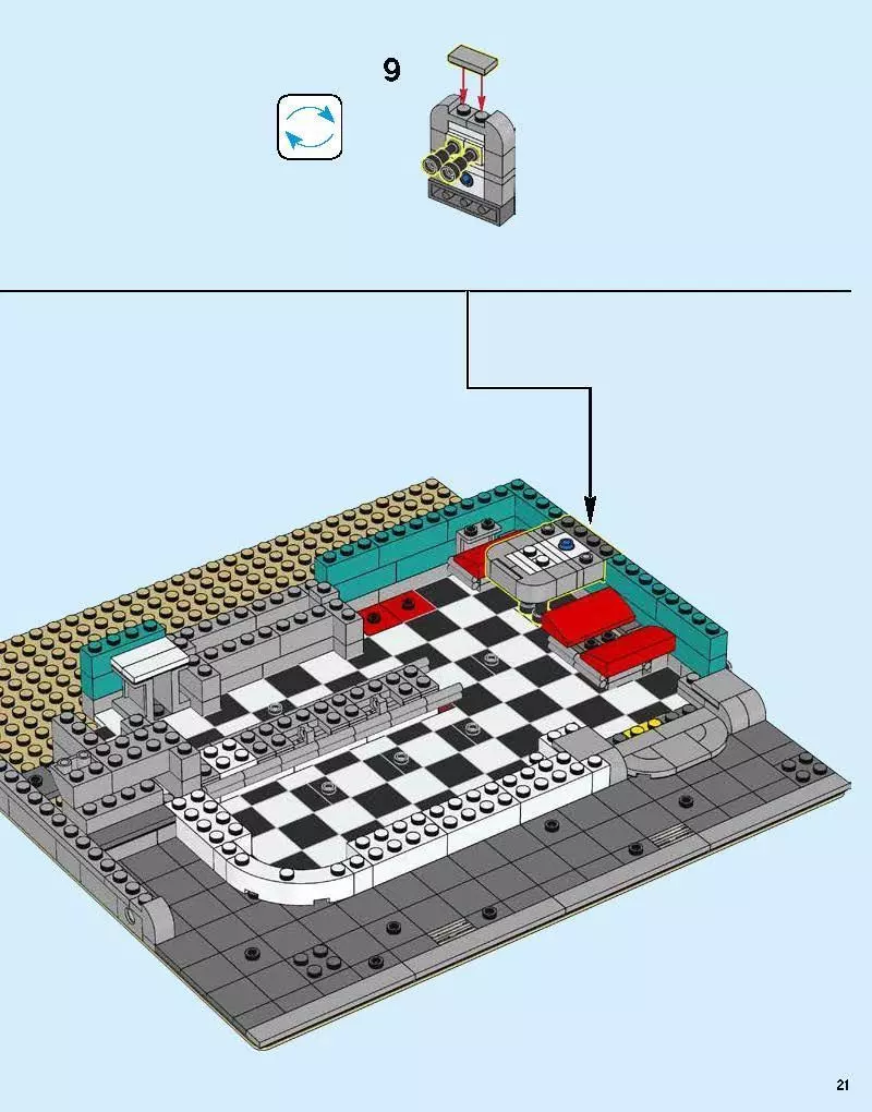 TwindBricks3D - 10260 Downtown Diner 3D print model_16