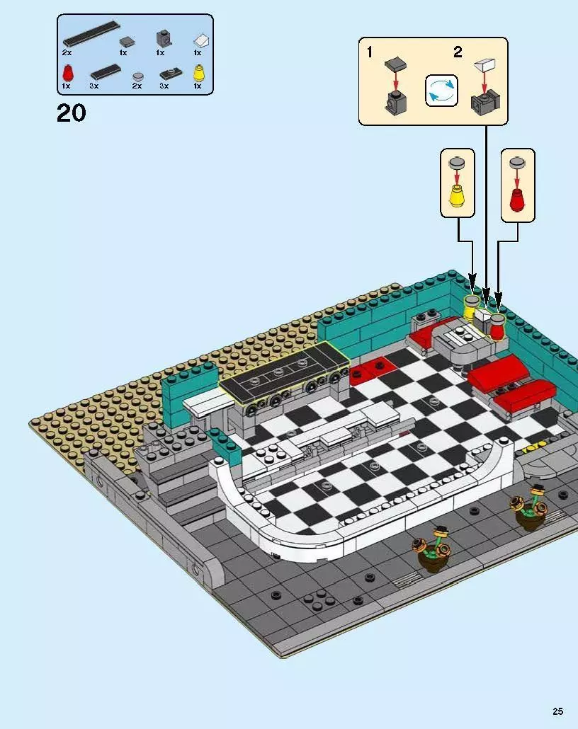 TwindBricks3D - 10260 Downtown Diner 3D print model_6