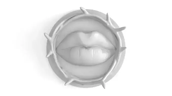 Kiss of Thorns Figure  3D Printable Model