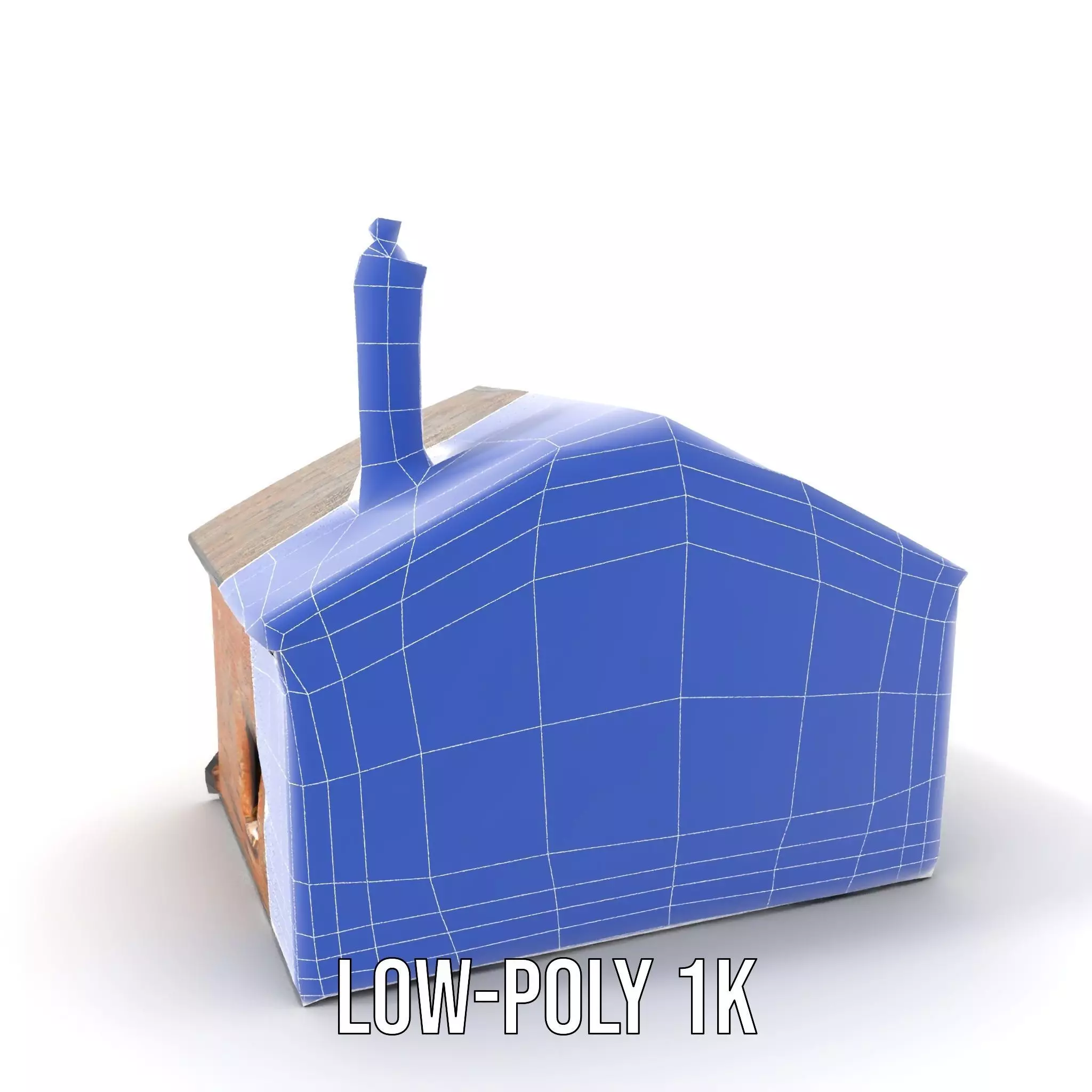 Rustic Brick House model pack Low-poly 3D model_23
