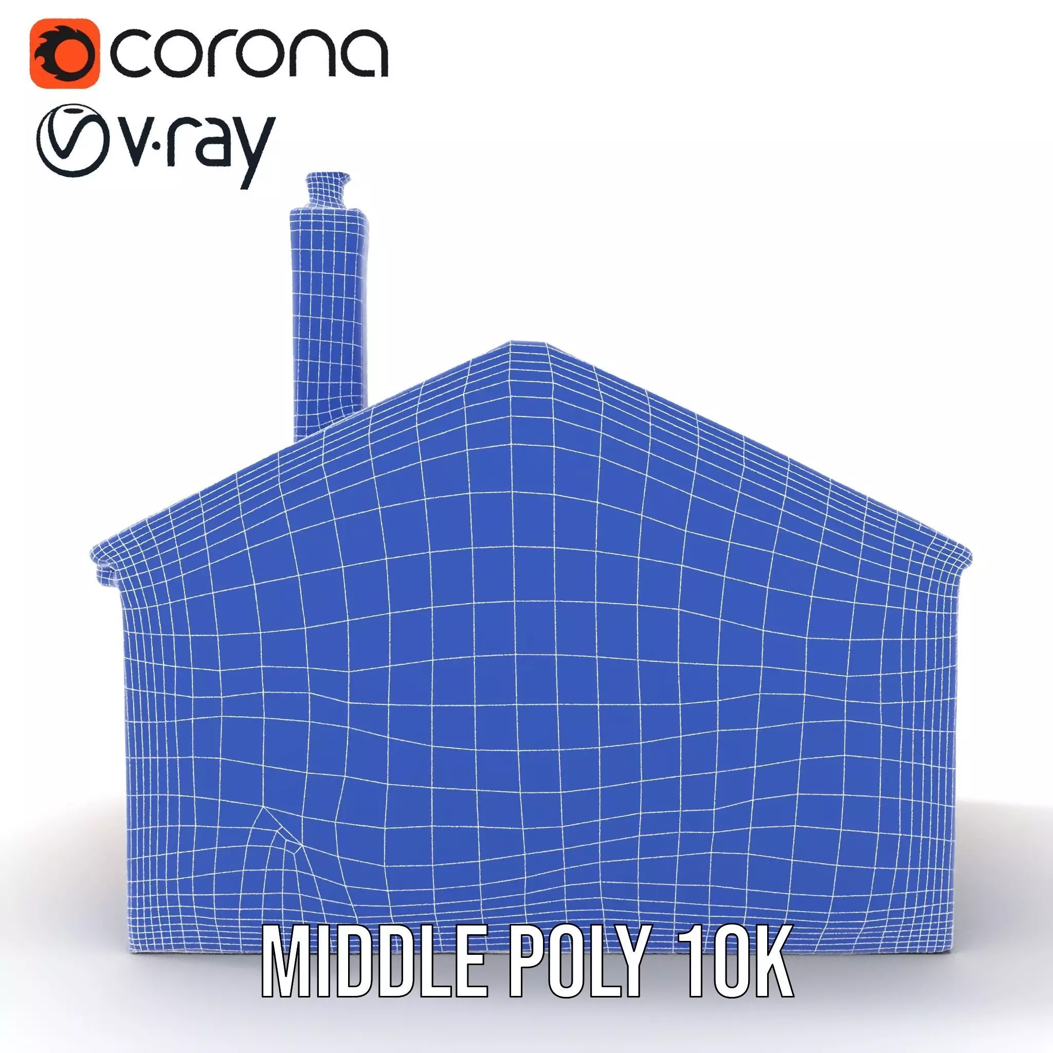 Rustic Brick House model pack Low-poly 3D model_22