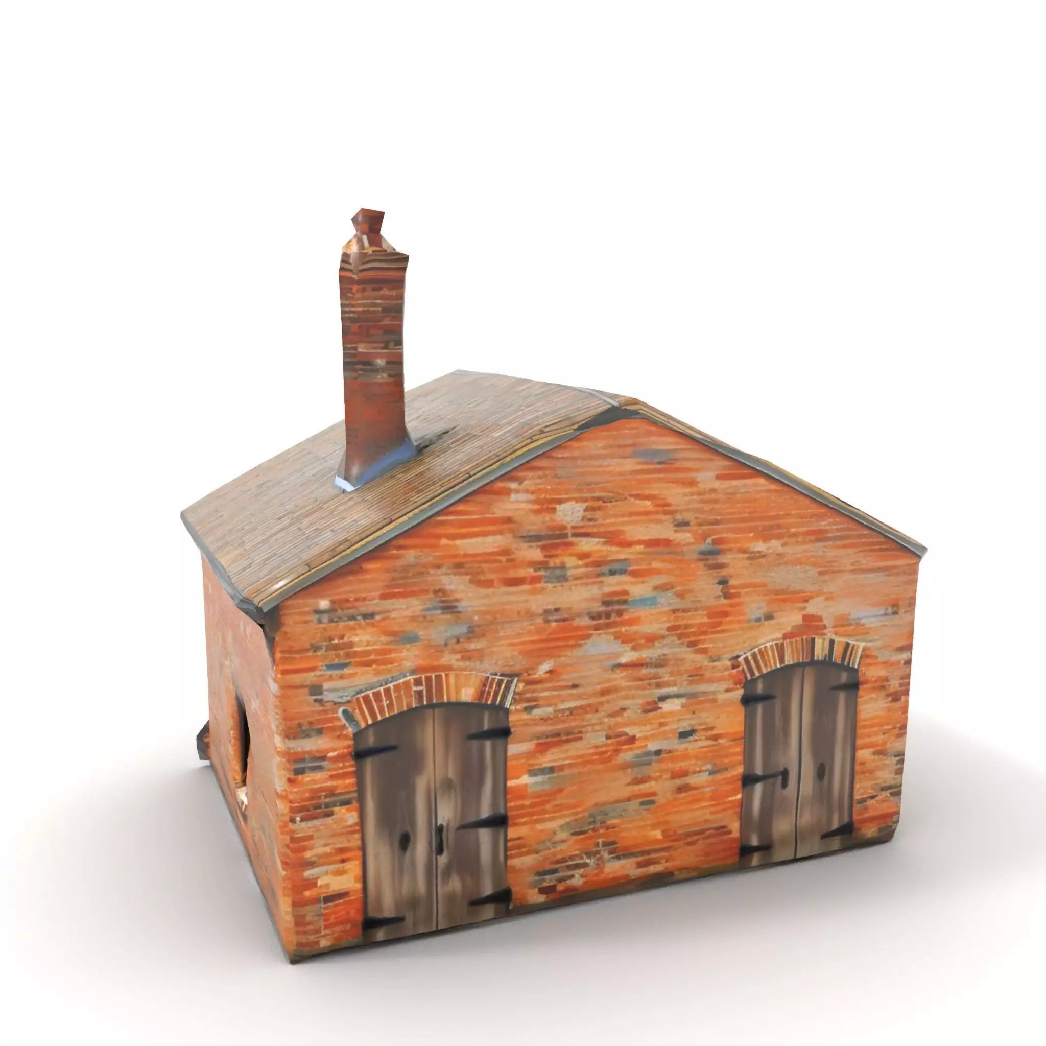 Rustic Brick House model pack Low-poly 3D model_8