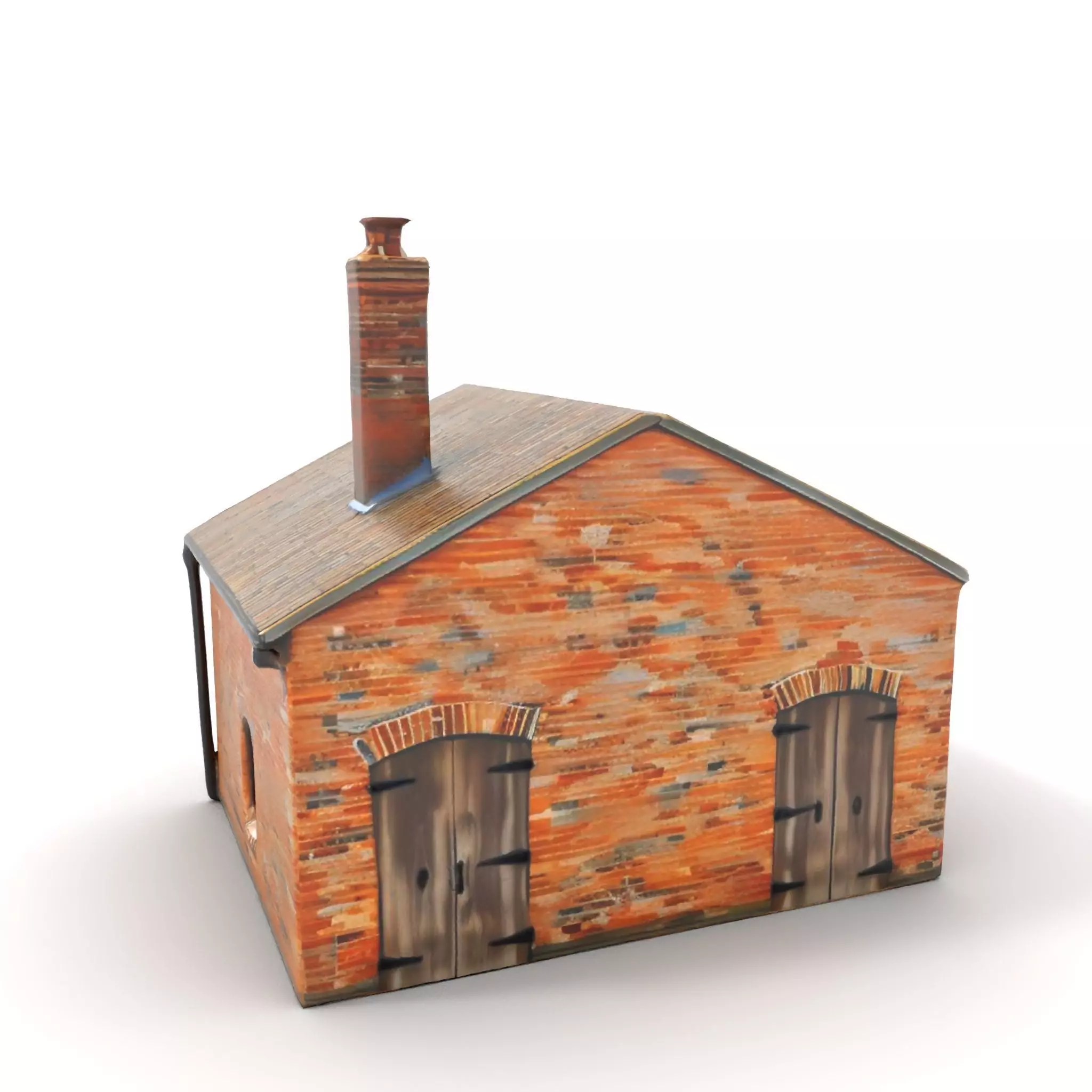 Rustic Brick House model pack Low-poly 3D model_7