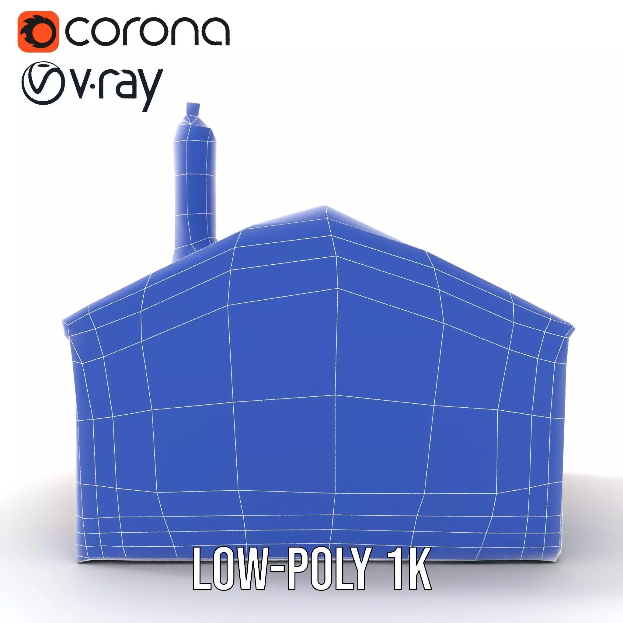 Rustic Brick House model pack Low-poly 3D model_31