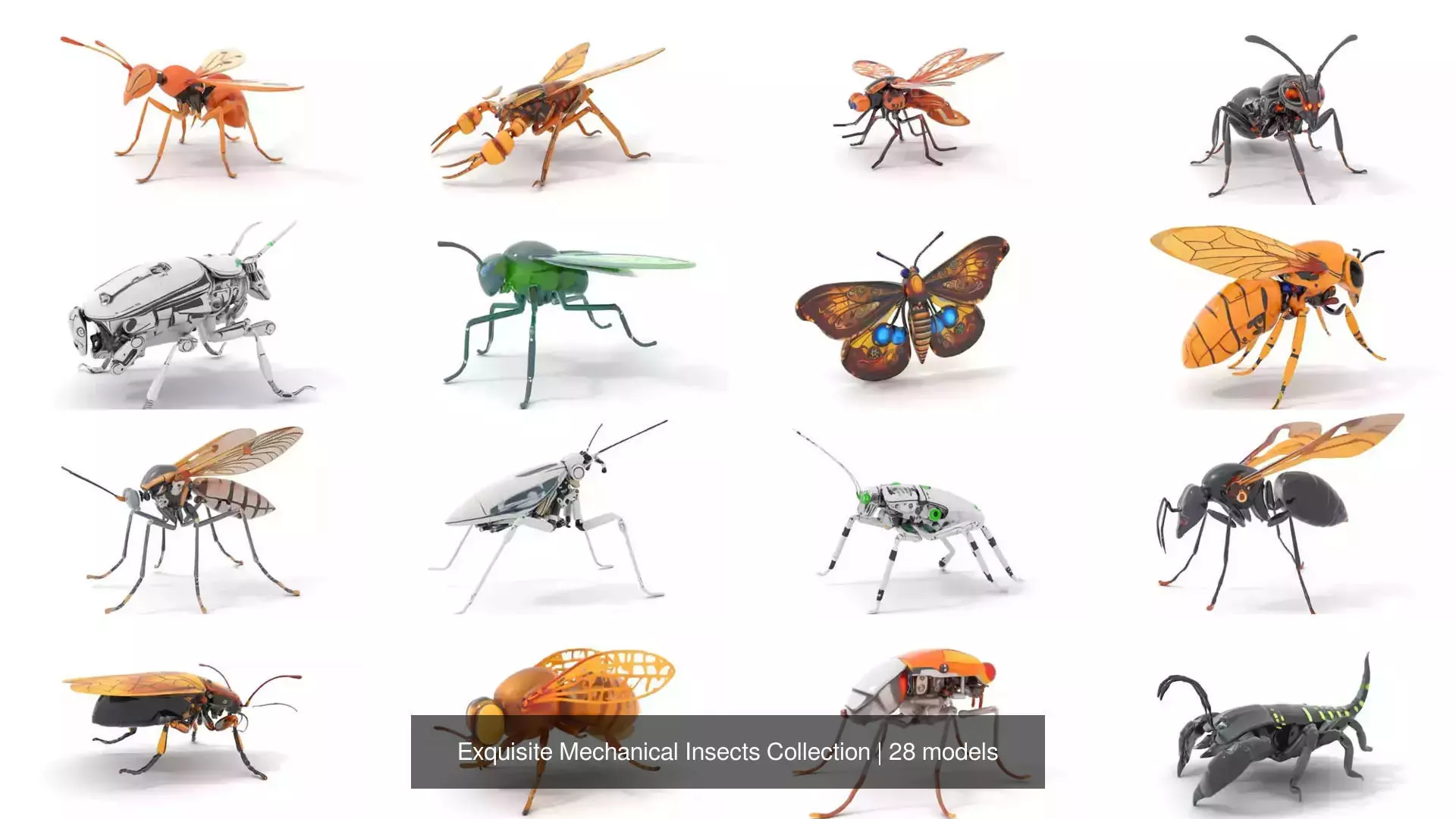 Exquisite Mechanical Insects Collection _0