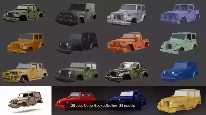 28 Jeep Upper Body collection 