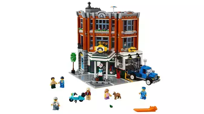 TwindBricks3D - 10264 Corner-Garage