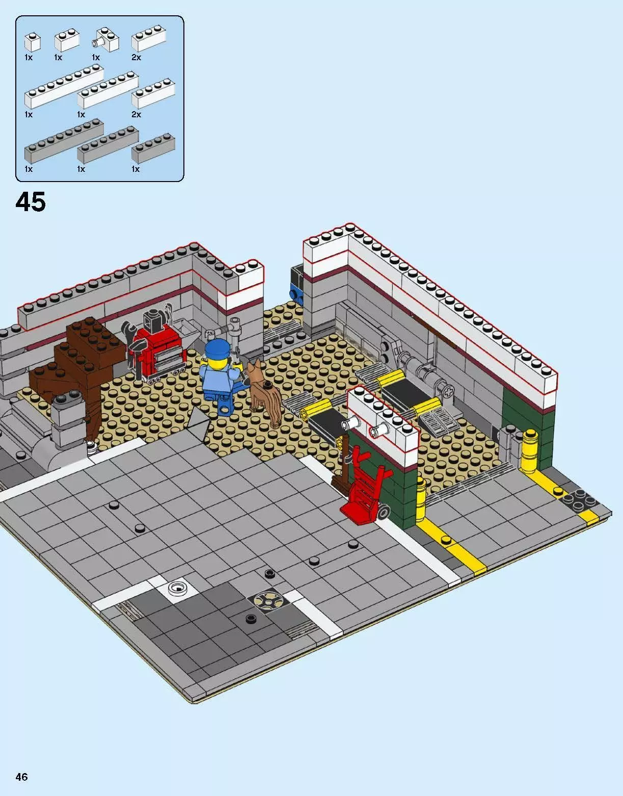 TwindBricks3D - 10264 Corner-Garage 3D print model_43