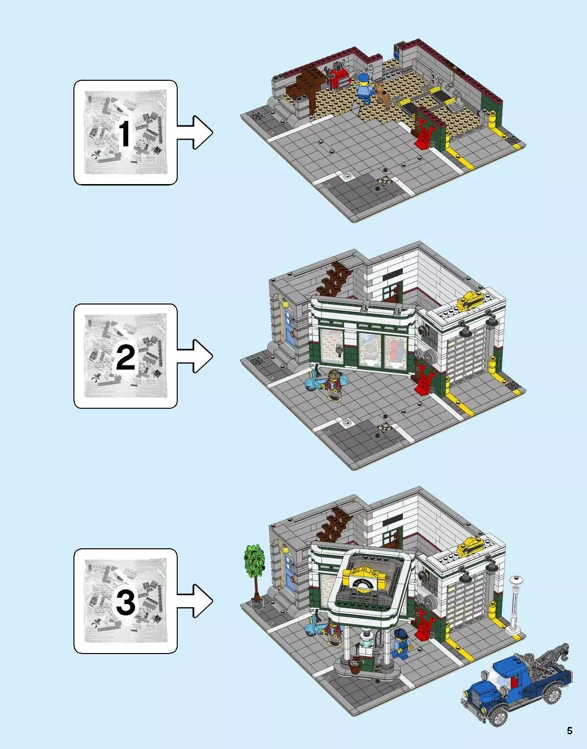 TwindBricks3D - 10264 Corner-Garage 3D print model_2