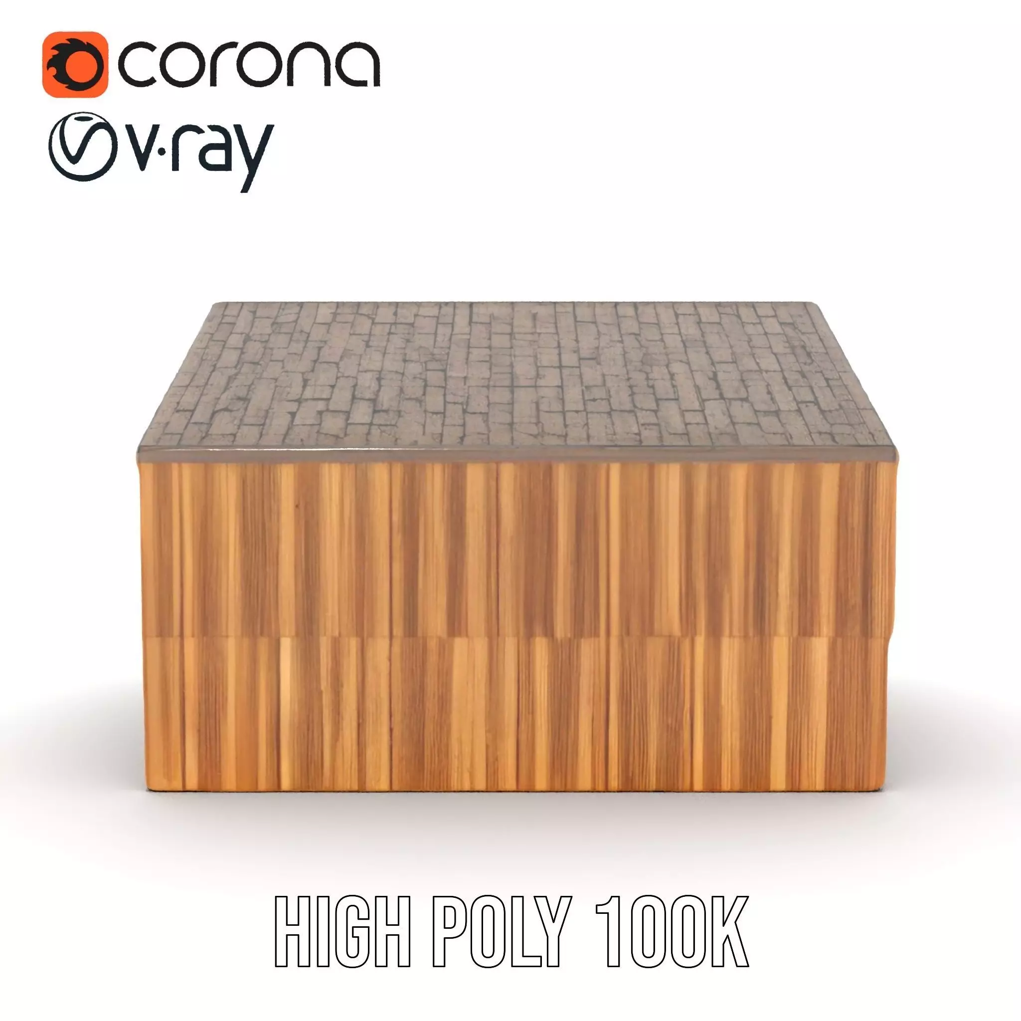 Modern Wooden House model pack Low-poly 3D model_27