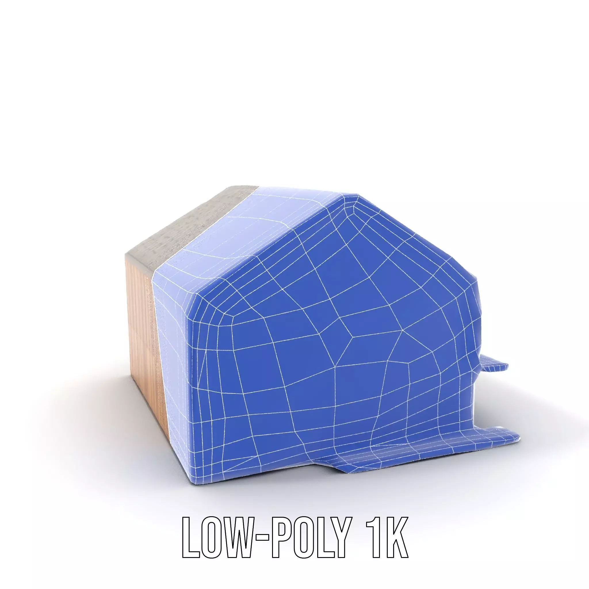 Modern Wooden House model pack Low-poly 3D model_32