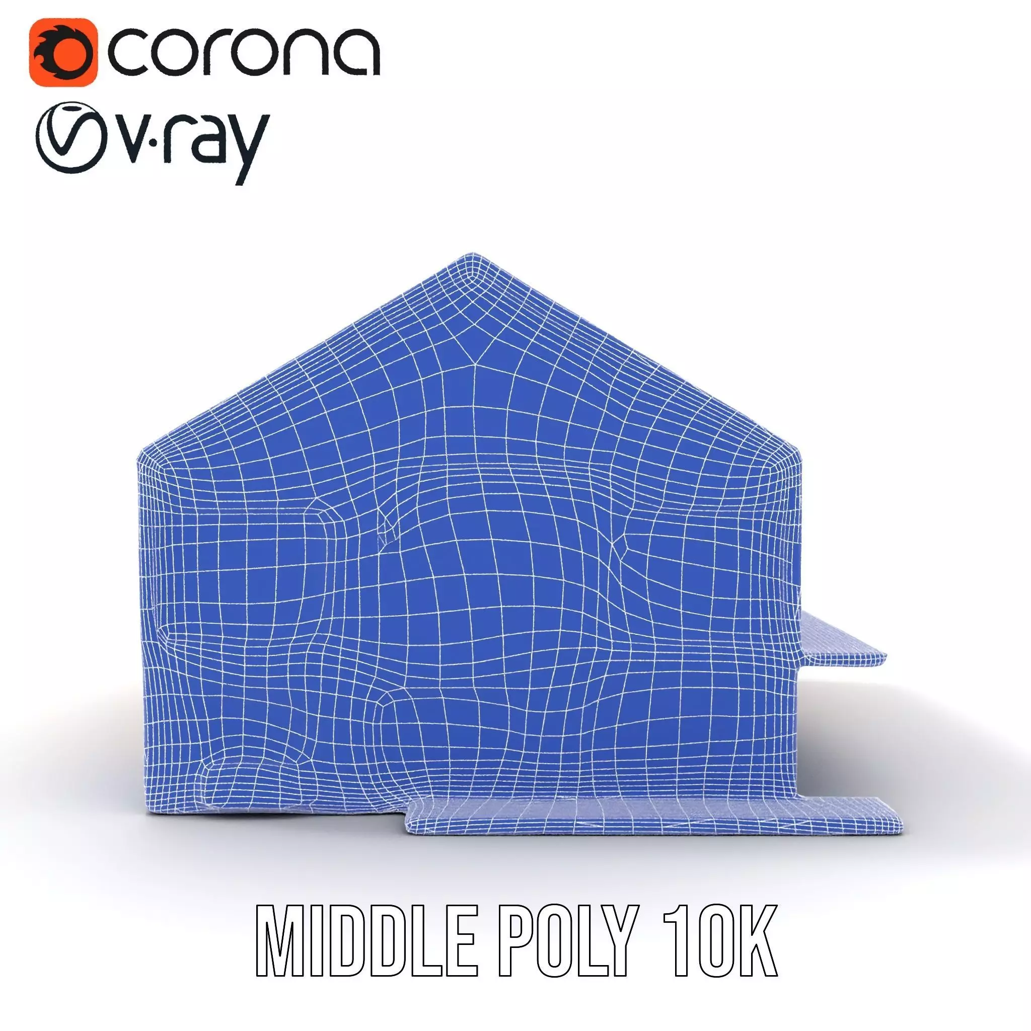 Modern Wooden House model pack Low-poly 3D model_28