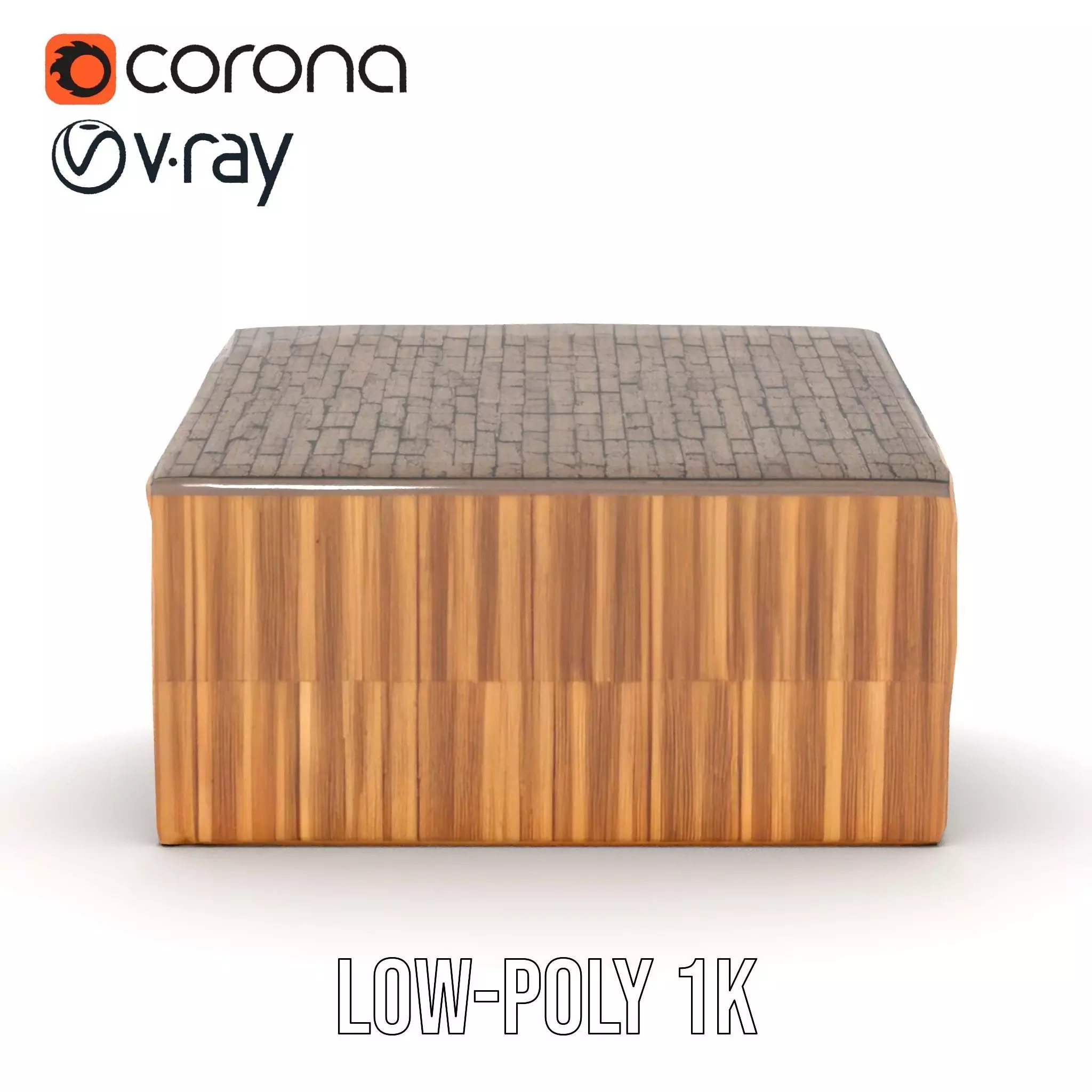 Modern Wooden House model pack Low-poly 3D model_21