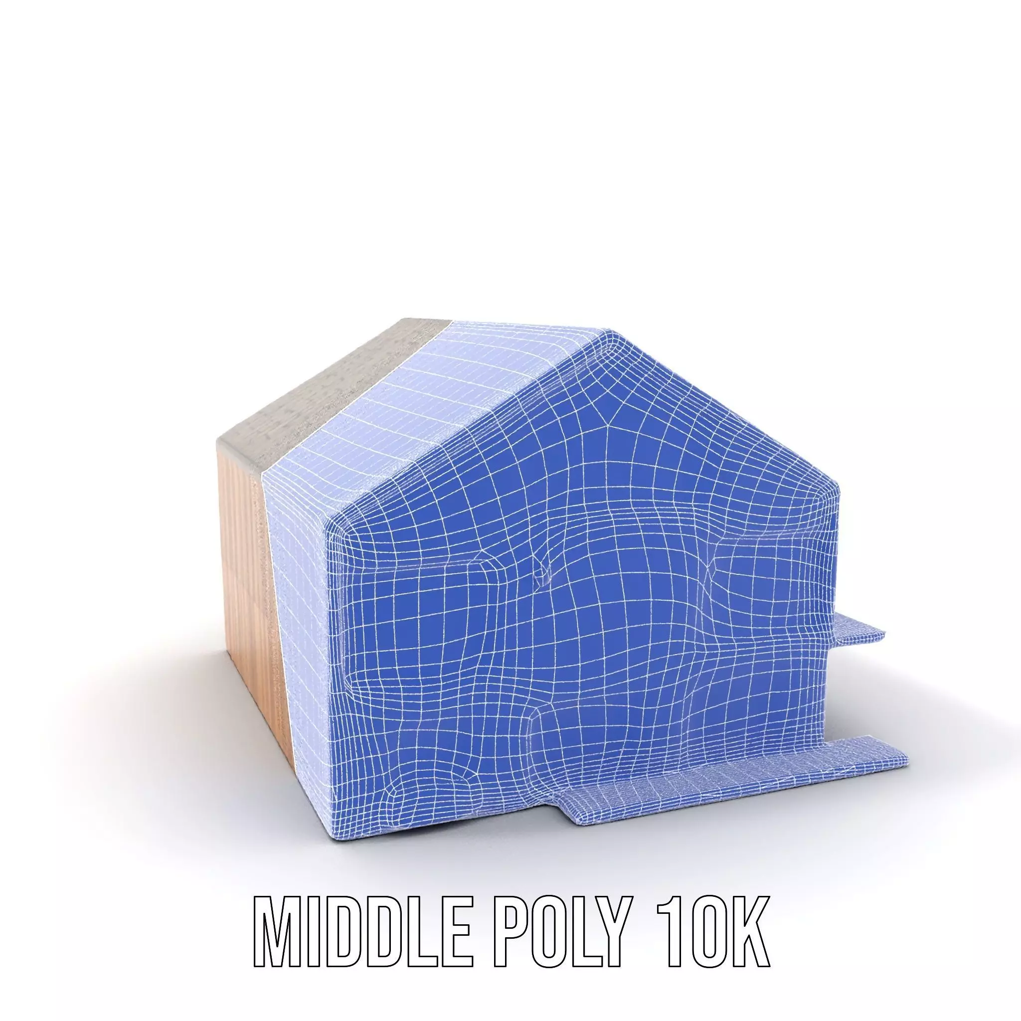 Modern Wooden House model pack Low-poly 3D model_14
