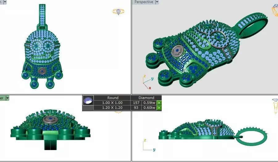 Bright Smile Minion Locket 3D print model 3D print model_1