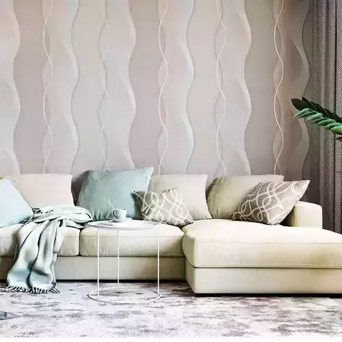 Modern Wavy Stripe Wallpaper Texture 