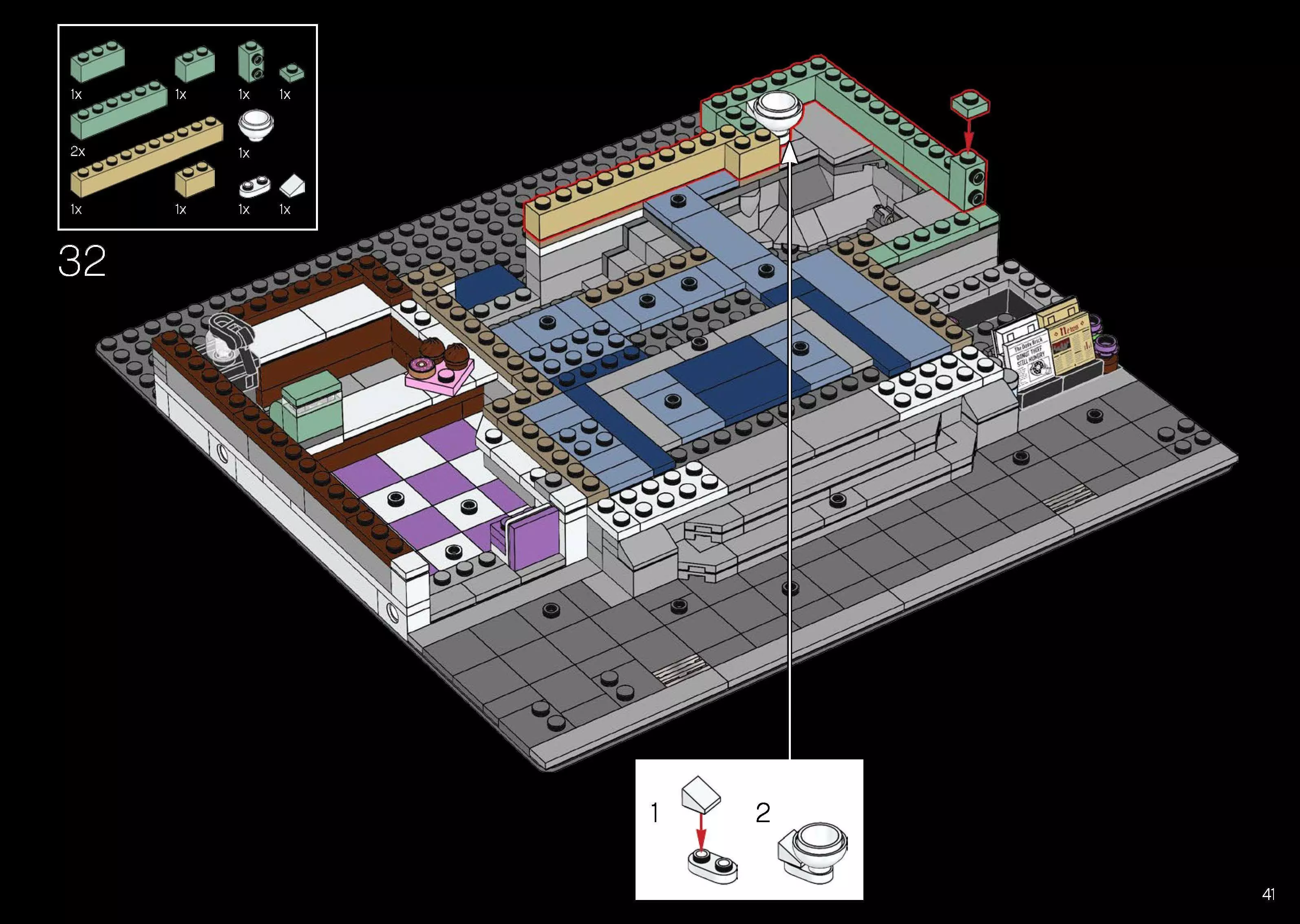 TwindBricks3D - 10278 Police Station 3D print model_45