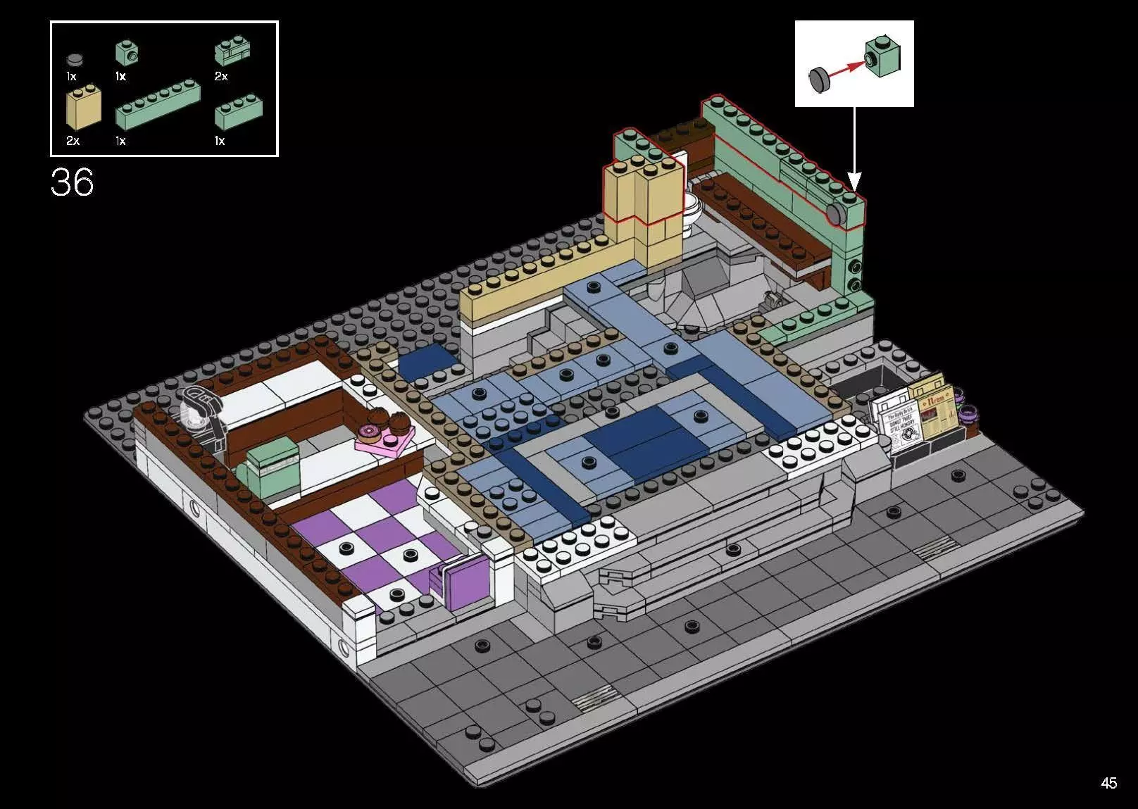 TwindBricks3D - 10278 Police Station 3D print model_49