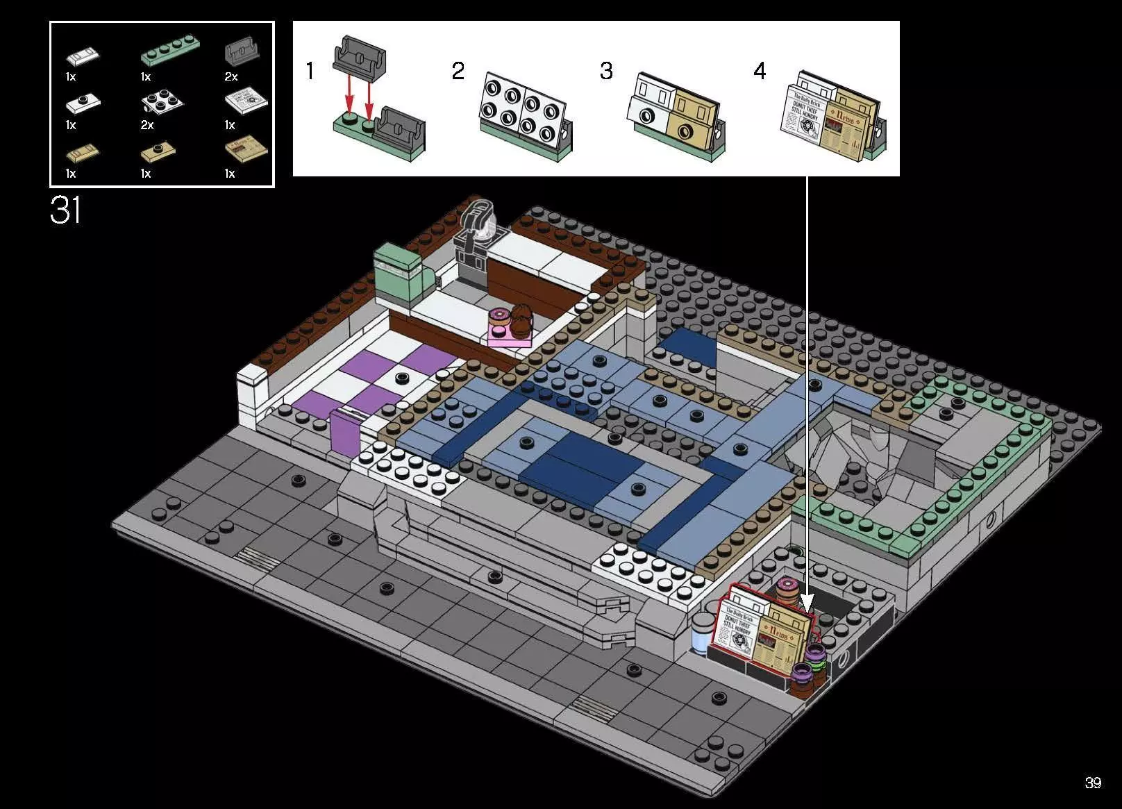 TwindBricks3D - 10278 Police Station 3D print model_43