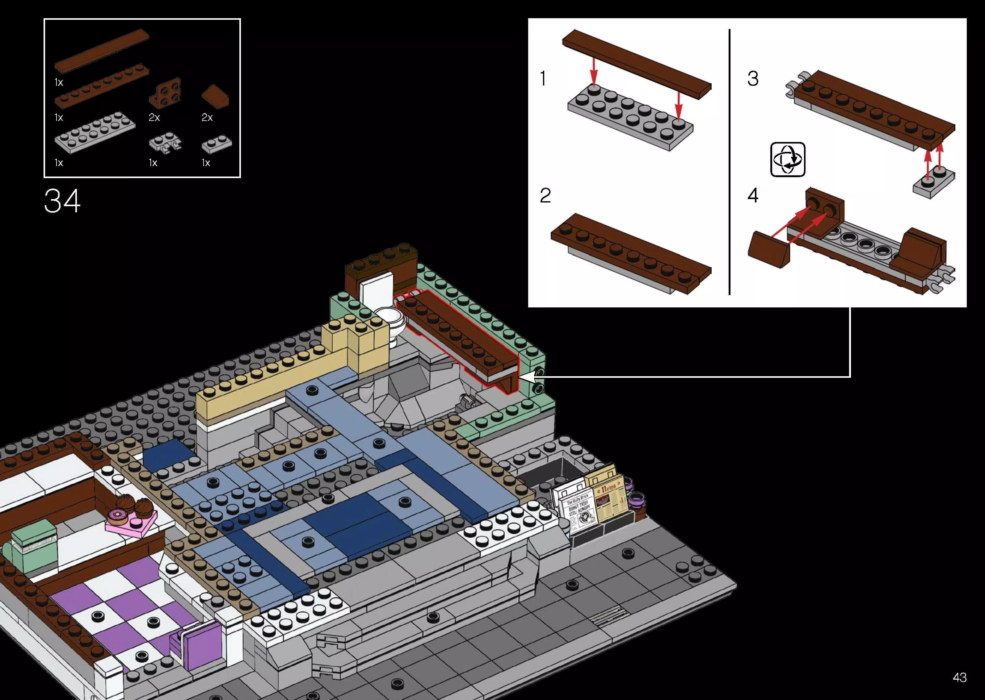 TwindBricks3D - 10278 Police Station 3D print model_47