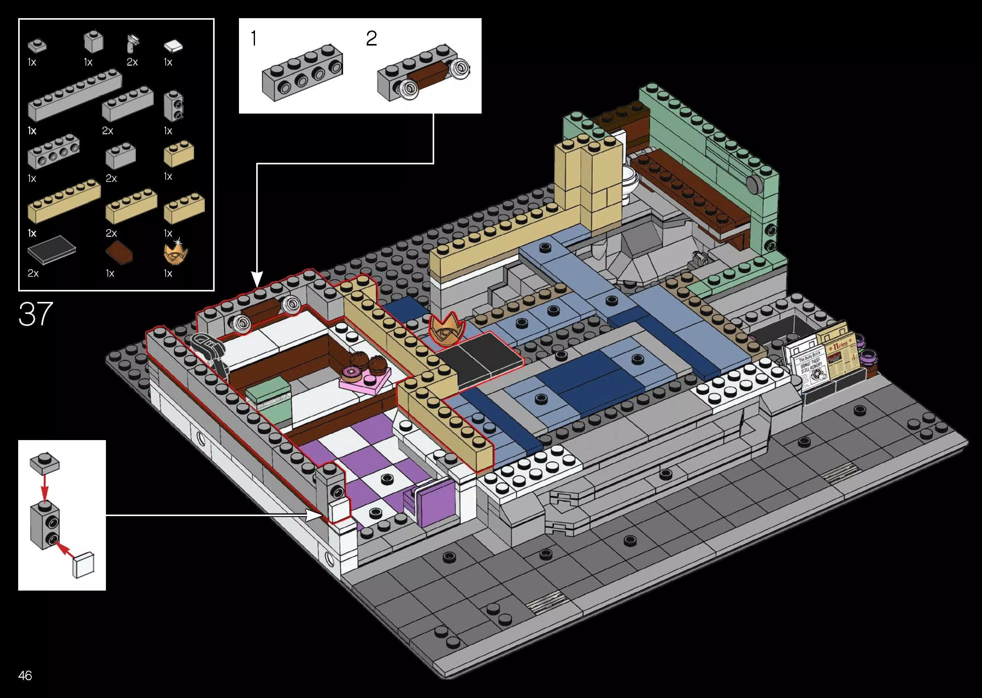 TwindBricks3D - 10278 Police Station 3D print model_50