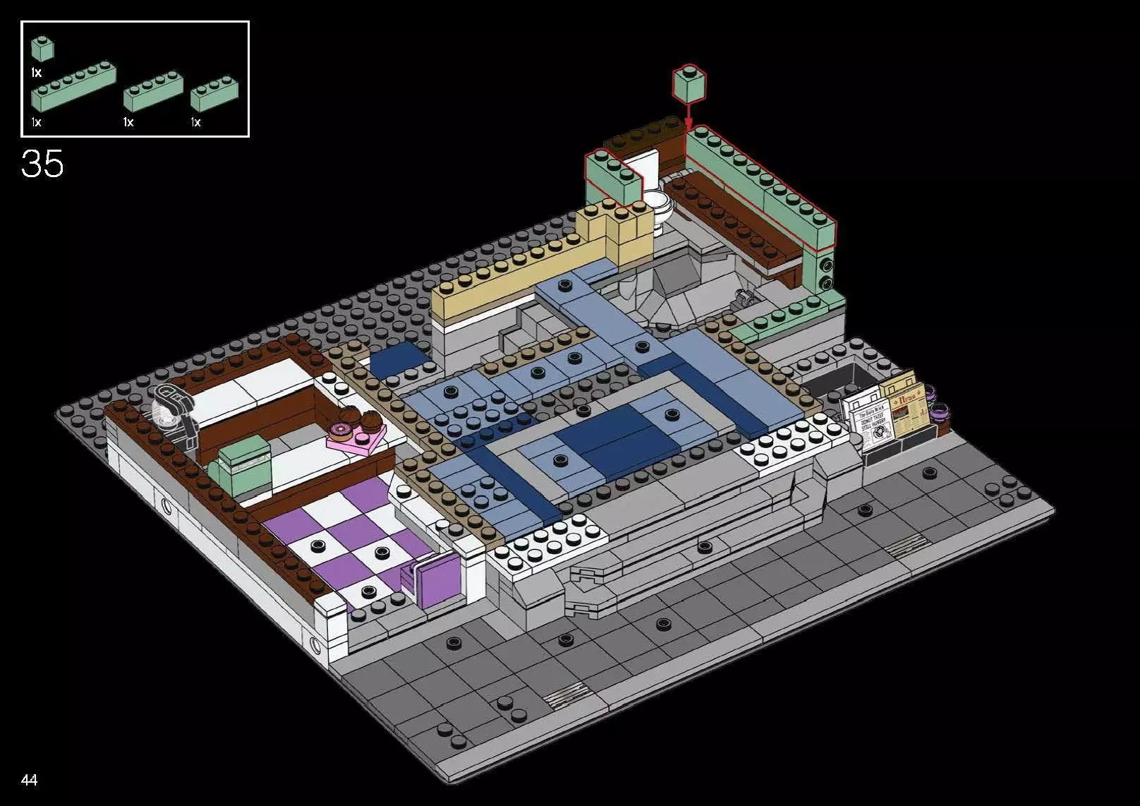 TwindBricks3D - 10278 Police Station 3D print model_48