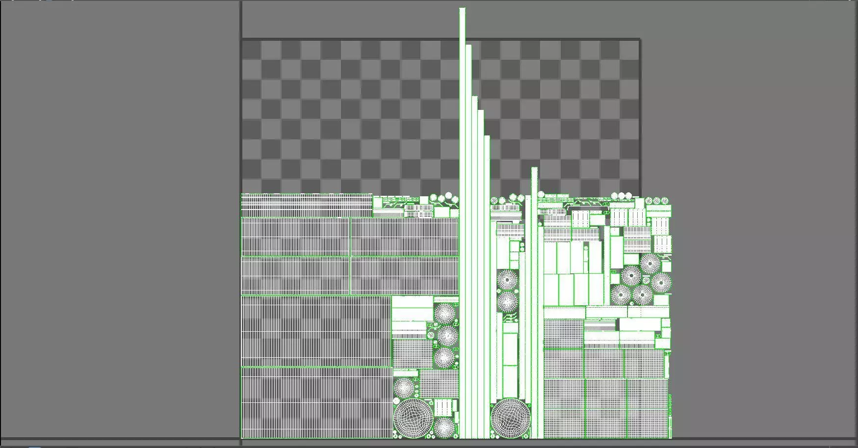 Hook Pendant-6Light 3D model_18