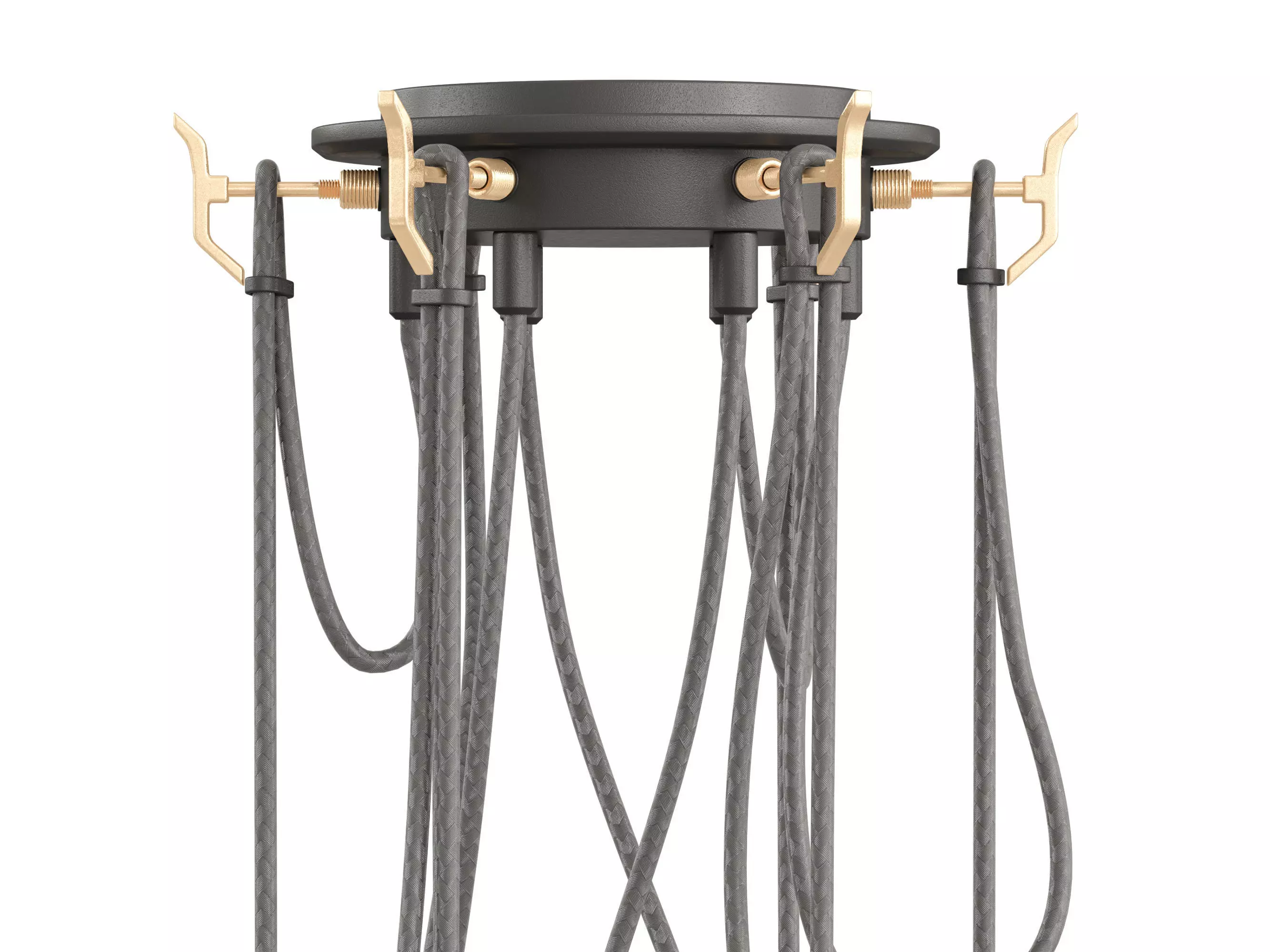 Hook Pendant-6Light 3D model_7