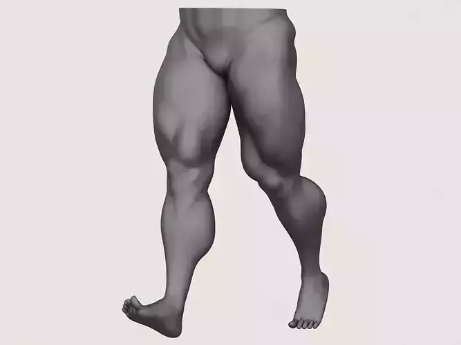 Muscular Man Leg Pose 10