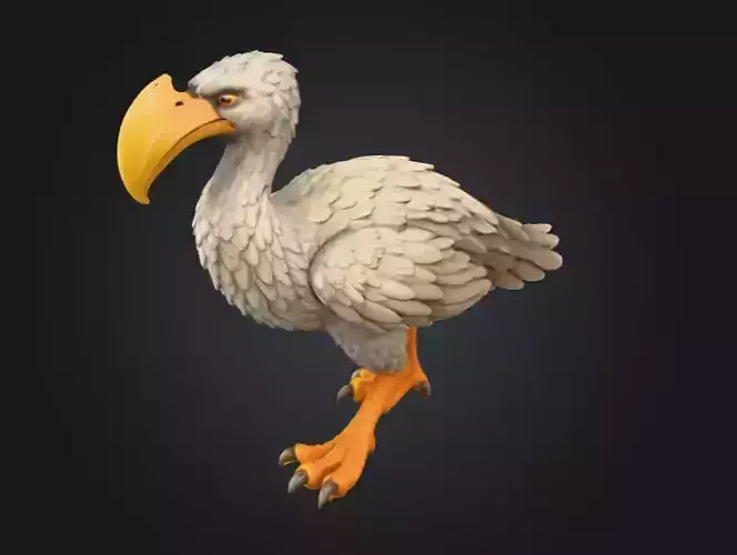 Majestic Dodo Low-poly 3D model
