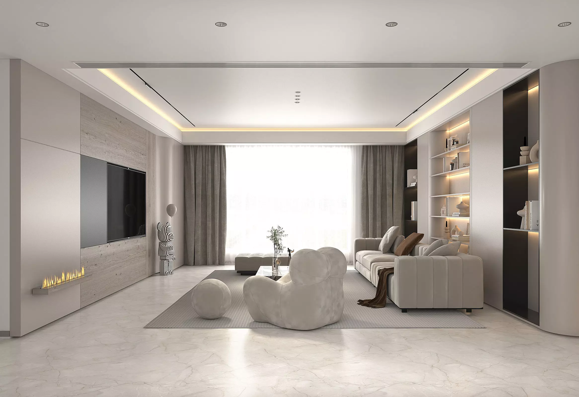 Living Room Scene 10 3D model_3