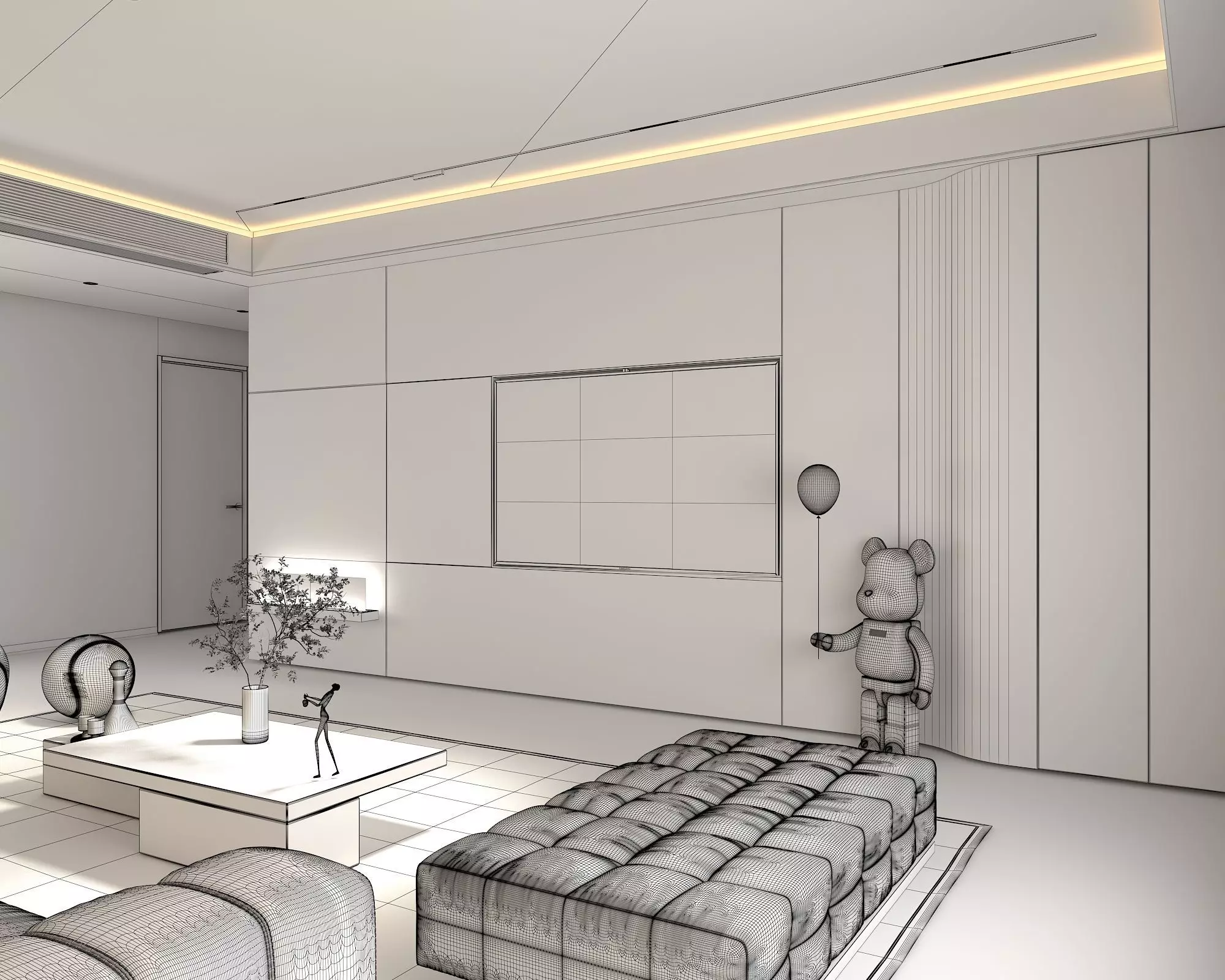 Living Room Scene 10 3D model_10